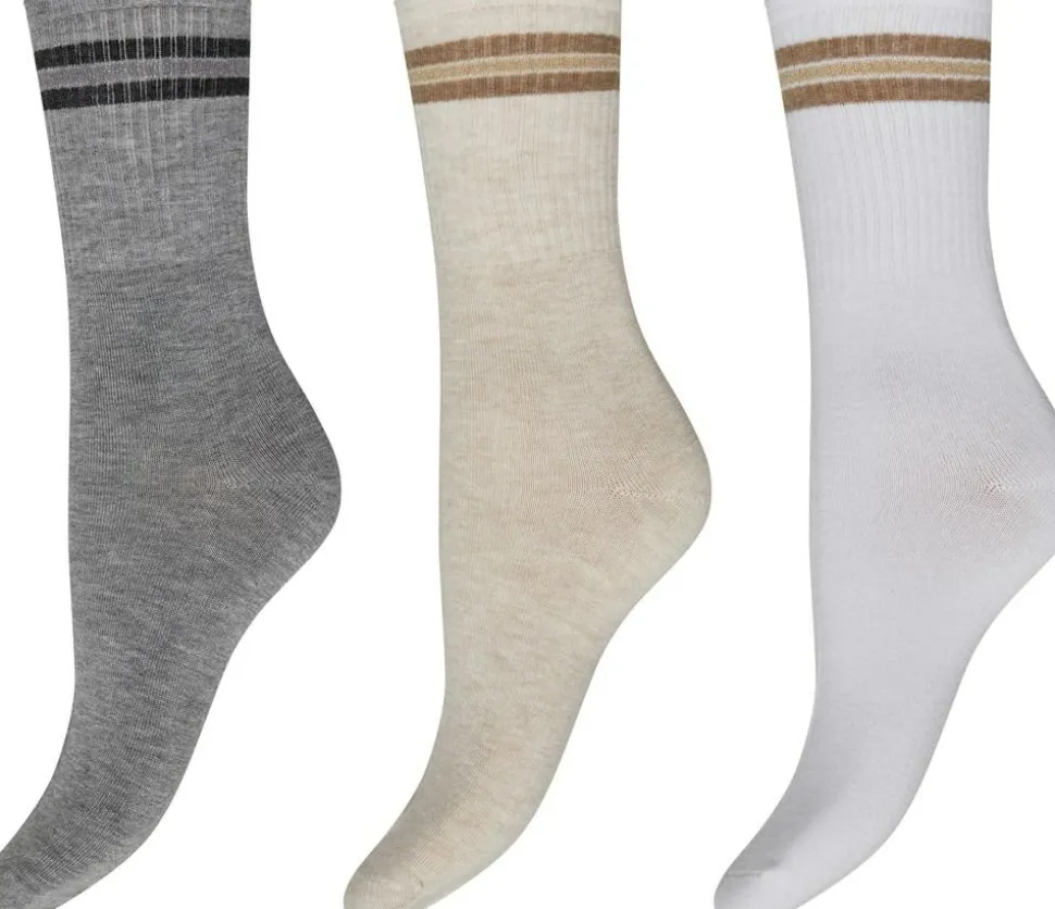 3-pak Strømper, Multi Color, 37/41