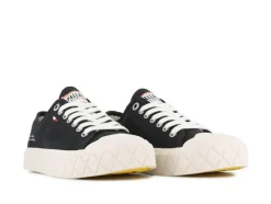 Palla Ace Canvas Sneakers, Black/White Cap Gray, 45