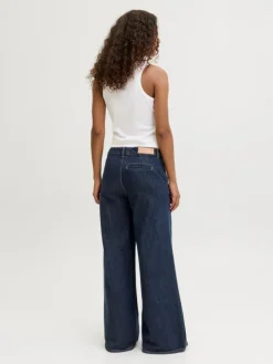 Palma Karla Wide Jeans, Dark Blue Denim, W27/L32