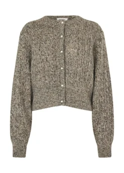 PammieMD Cardigan, Brown Speckle Melange, XS