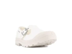 Pampa Mary-Jane Washed Sko, Soft White, 37