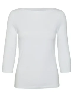 Panda Modal Bluse, Bright White, L