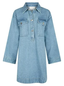 Paras Denim Kjole, Smoke Blue, 34