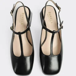 Paris Slingback Højhælede Sko, Black, 37