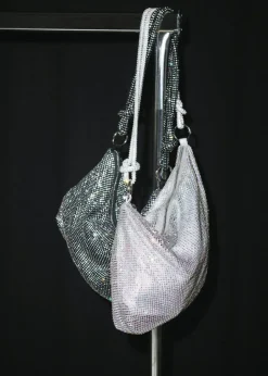 Party Night Skuldertaske, Sølv