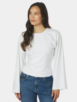 Paska Boxy Long T-shirt, White, 38