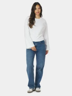 Paska Boxy Long T-shirt, White, 38