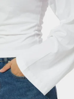 Paska Boxy Long T-shirt, White, 38