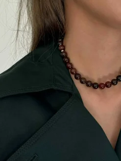 Passion Halskæde, Red/Gold, 38+3 cm