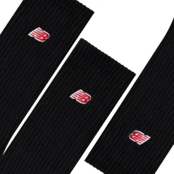 Patch Logo Crew 3-pak Strømper, Black, L