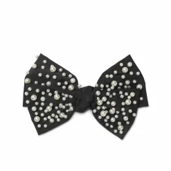 Pearl Bead Hårsløjfe, Black