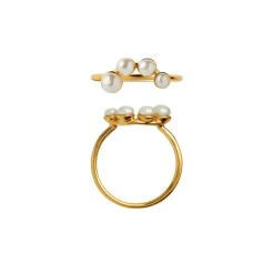 Pearl Berrie Ring, Goldplated, 54