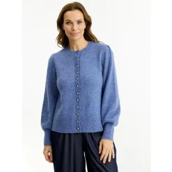 Pearl Cardigan, Blue, L