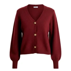 Pearl Cardigan, Burgundy, L