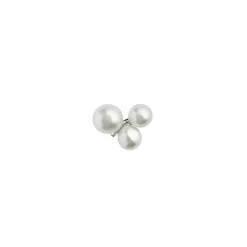 Pearl Ørering, Rhodineret Silver