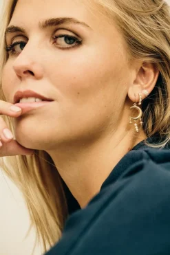 Pearl Øreringe, Gold Plated