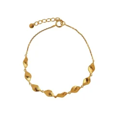 Petit Ile De L'amour Armbånd, Gold Plated, 17-25 cm