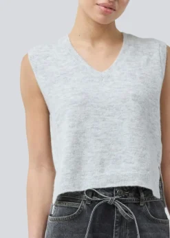 Petronella Vest, Grey Melange, M