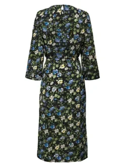 Piper Kjole, Black Hydrangea Flower, XS