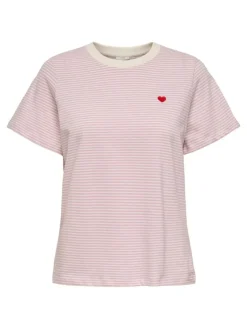 Pisa T-shirt, Cloud Dancer/Fragrant Lilac, L