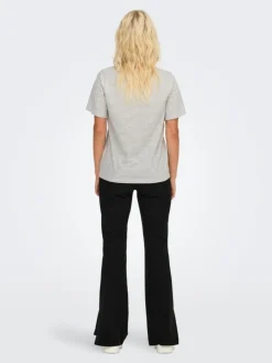 Pisa T-shirt, Cloud Dancer/Light Grey Melange, S