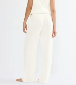 Pointelle Natbukser, Silk White, 36