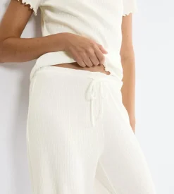 Pointelle Natbukser, Silk White, 36