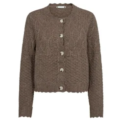 PointelleCC New Cardigan, Walnut, XS