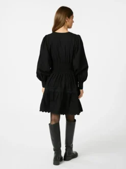 Polaris C Poplin Kjole, Black, 34