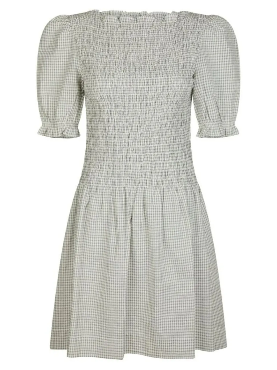 Polkis Small Check Kjole, Creme, 36