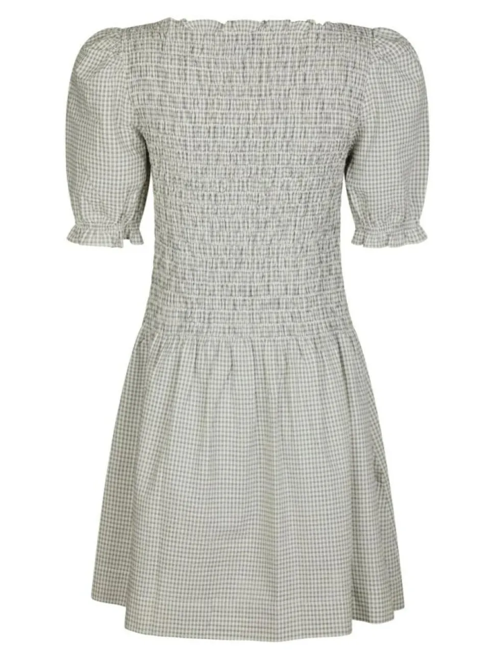 Polkis Small Check Kjole, Creme, 36