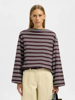 Polly Boatneck T-shirt, Fig, M