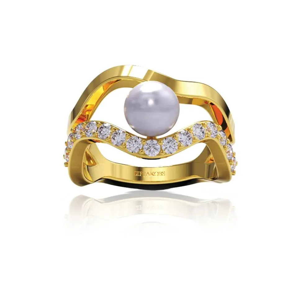 Ponza Ring, Guld, 50