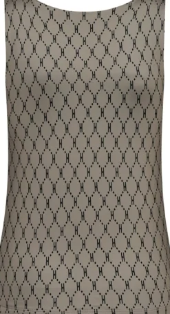 Printed Top, Sand, XS