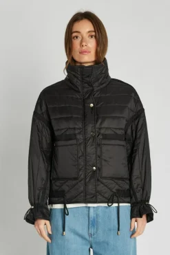 Puffy Frida Jakke, Black, 36