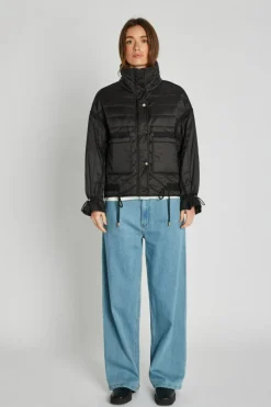 Puffy Frida Jakke, Black, 36