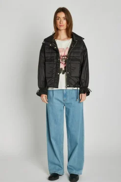 Puffy Frida Jakke, Black, 36