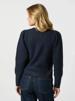 Puli Knit Cardigan, Navy, 36
