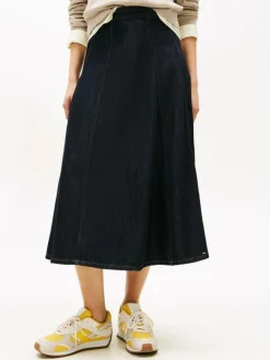 Pure Flared Midi Nederdel, Pure, 42