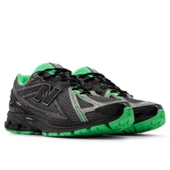 1906R Sneakers, Dark Silver Metallic/Lime Leaf, 44