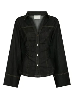 Rabia Denim Skjorte, Black, 40