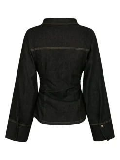 Rabia Denim Skjorte, Black, 40