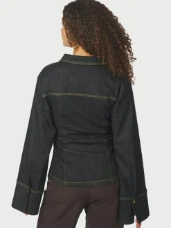 Rabia Denim Skjorte, Black, 40