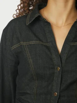 Rabia Denim Skjorte, Black, 40