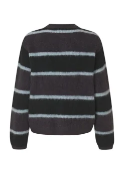 RafaelMD Stripe Cardigan, Winter Stripe, M