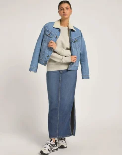 Raglan Crew Sweatshirt, Grey Heather, S