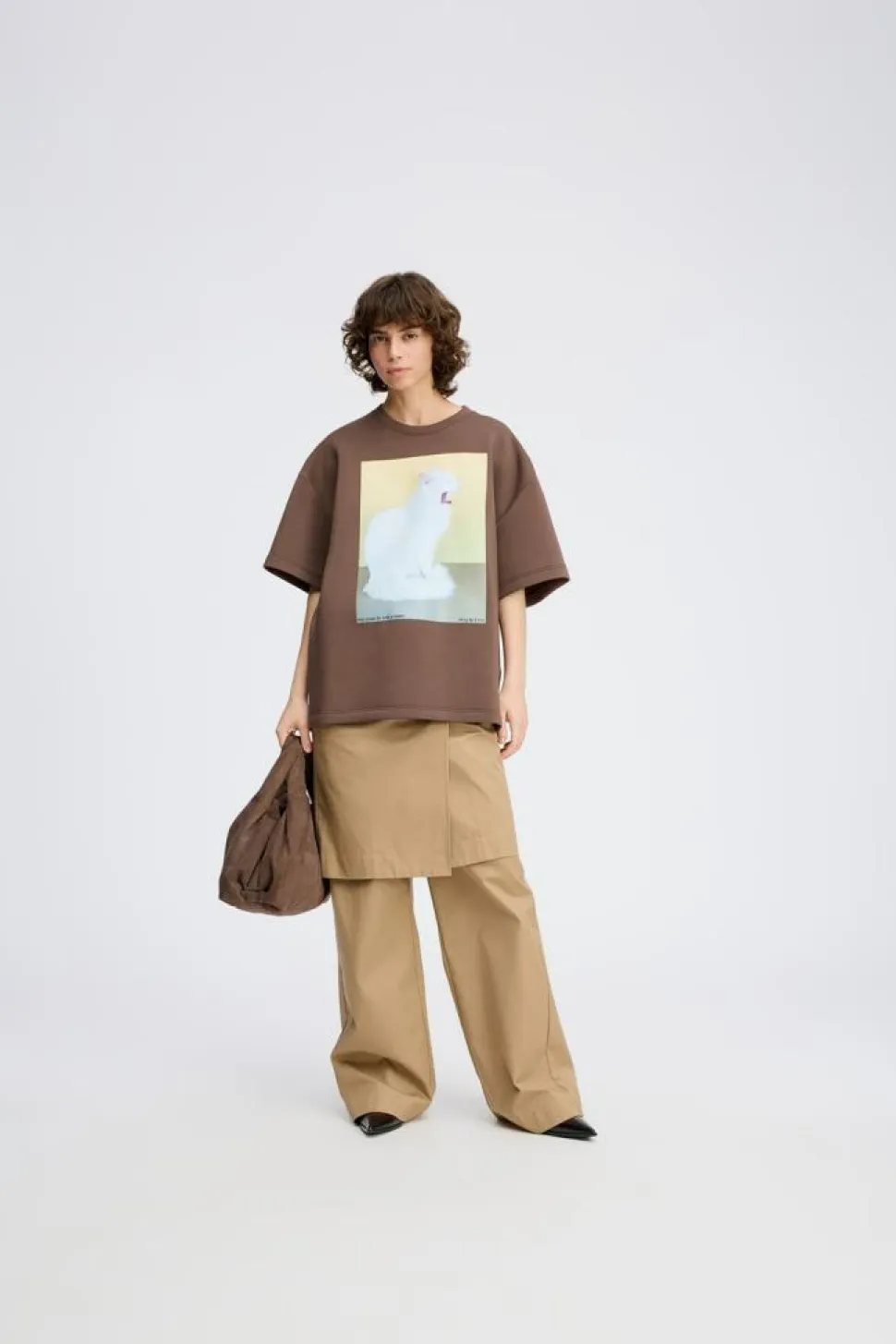 Raploi T-shirt, Brown, 36