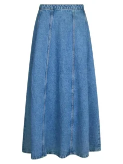 Raya Denim Nederdel, Vintage Blue, 38