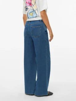 Remy Wide Jeans, Medium Blue Denim, W32/L34