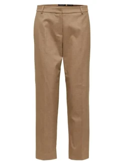 Ria Cropped Bukser, Camel, 34